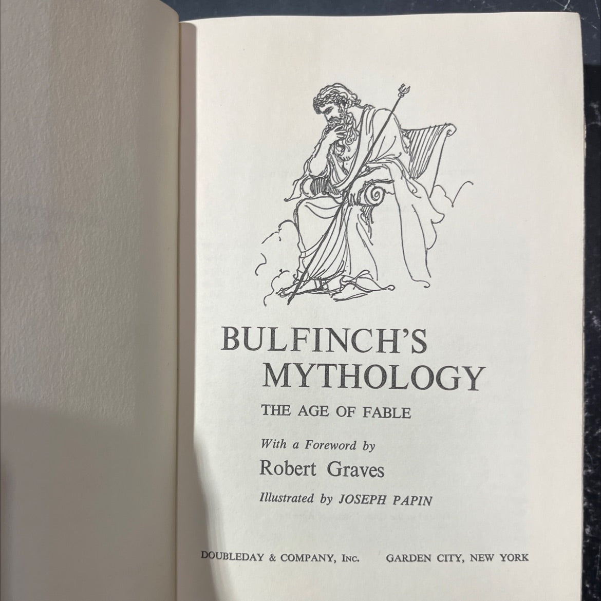 bulfinch's mythology the age of fable book, by thomas bulfinch, 1968 Hardcover image 2