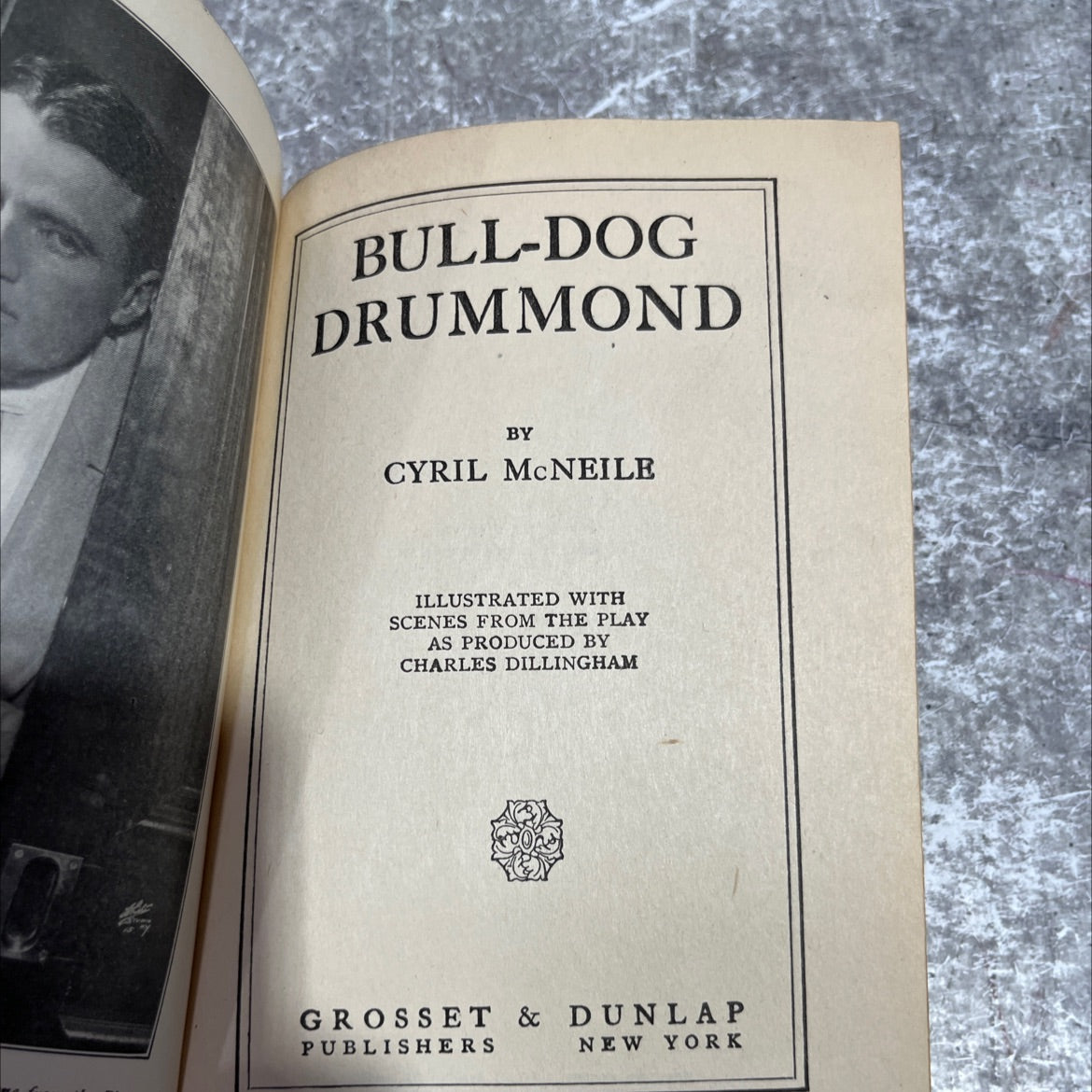 bull-dog drummond book, by cyril mcneile, 1920 Hardcover image 2