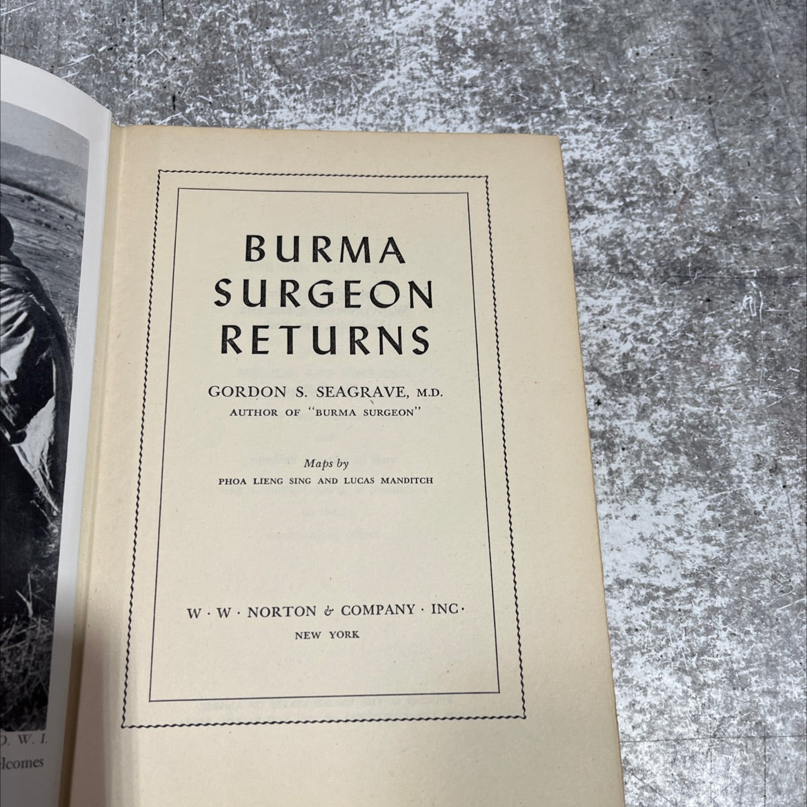 burma surgeon returns book, by gordon s. seagrave, m.d., 1946 Hardcover image 2
