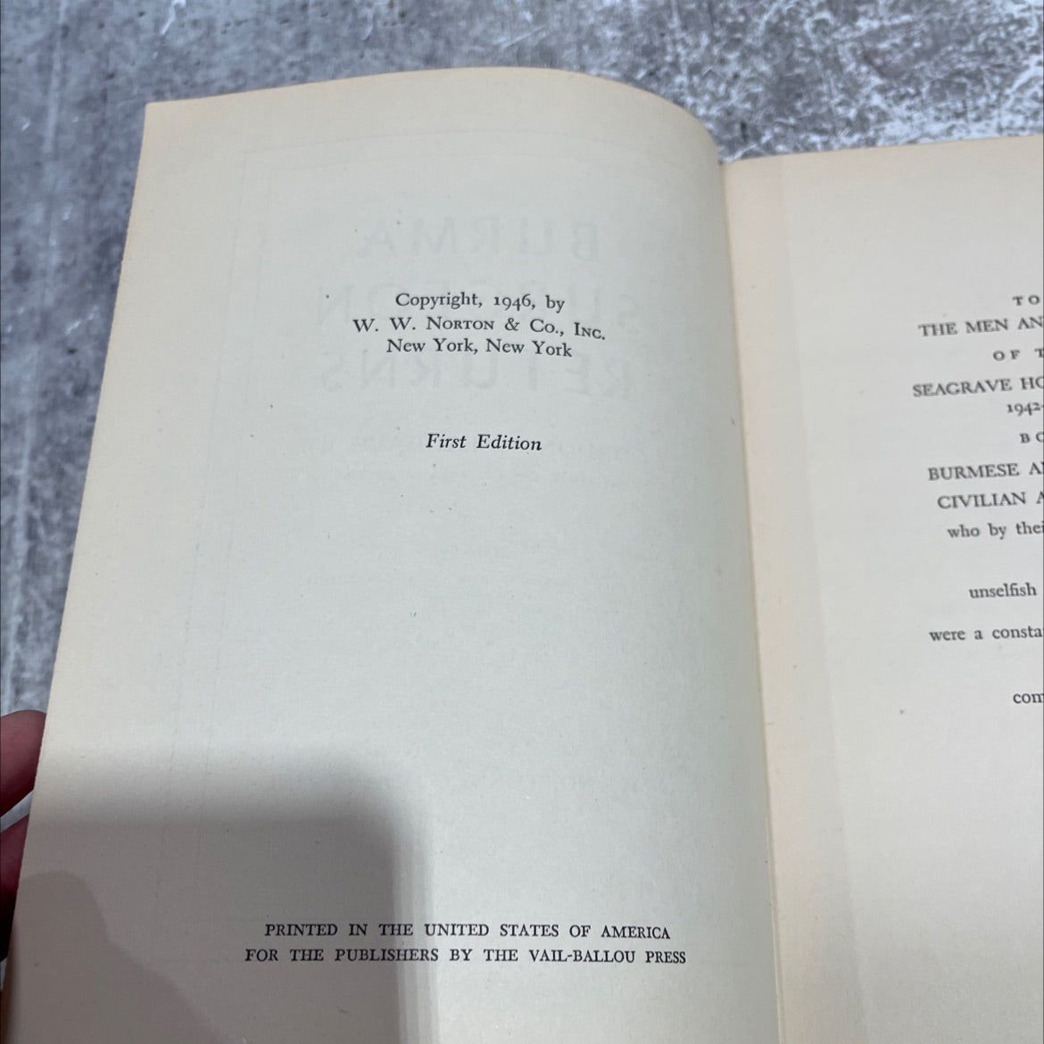burma surgeon returns book, by gordon s. seagrave, m.d., 1946 Hardcover image 3