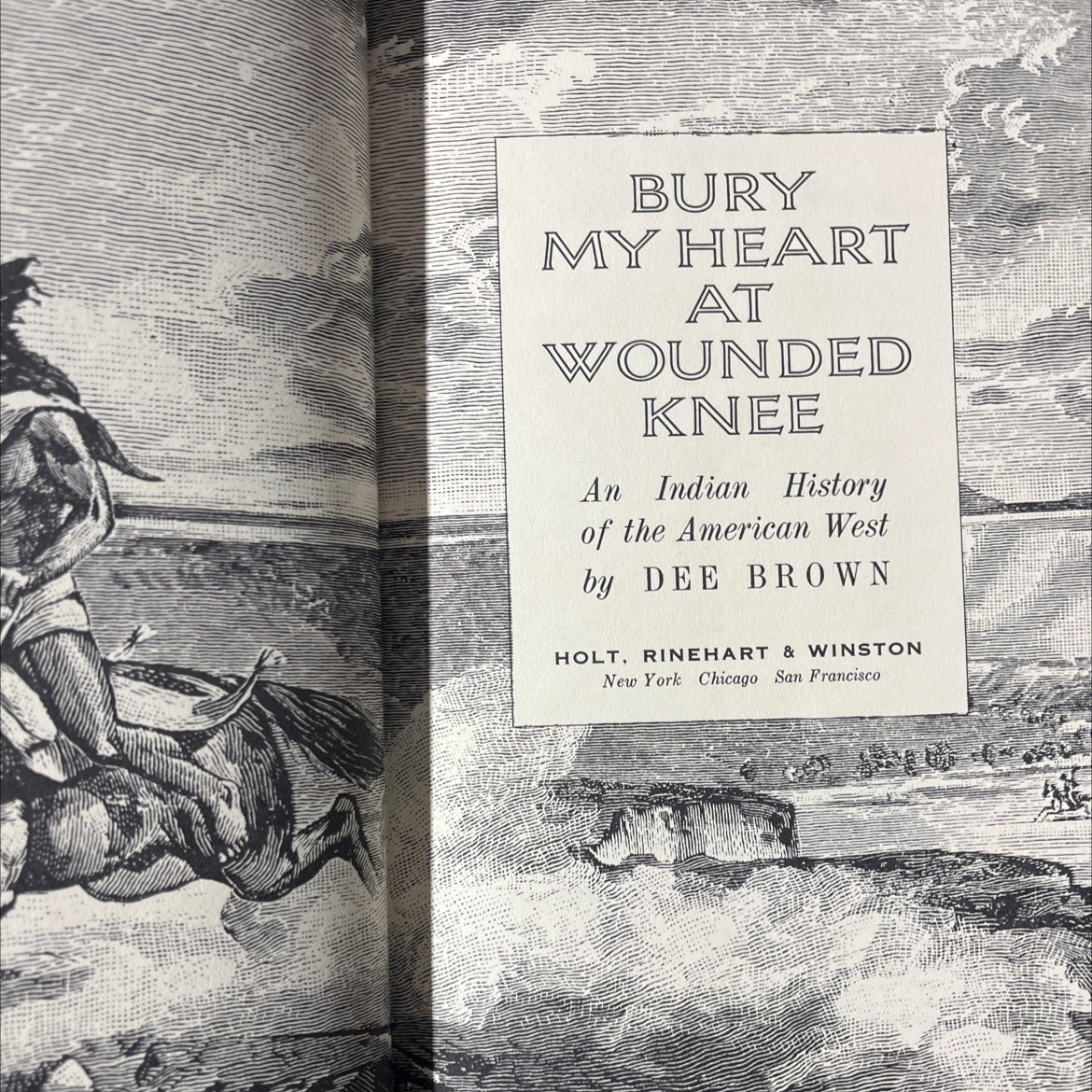 bury my heart at wounded knee an indian history of the american west book, by dee brown, 1970 Hardcover image 2