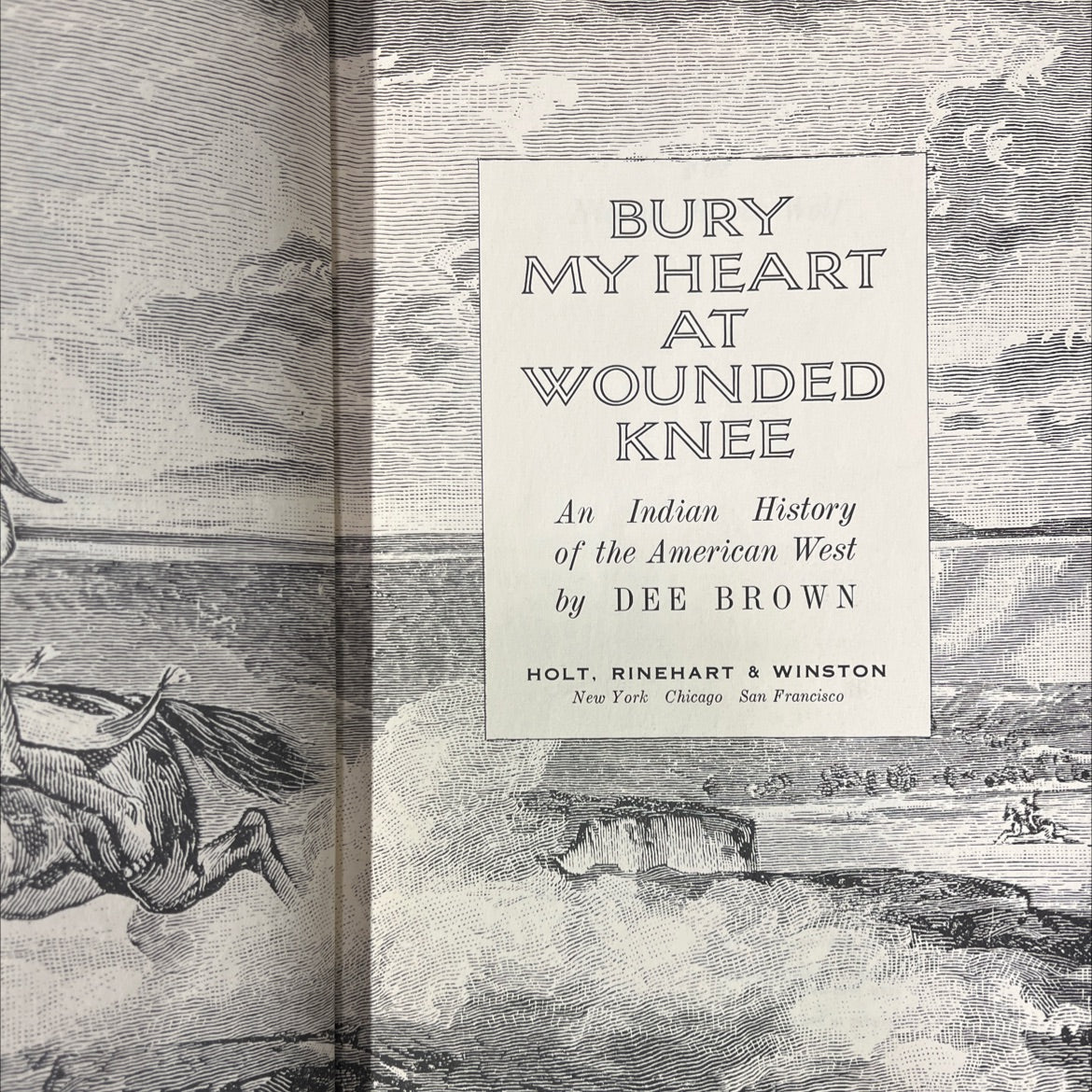 bury my heart at wounded knee book, by dee brown, 1970 Hardcover image 2