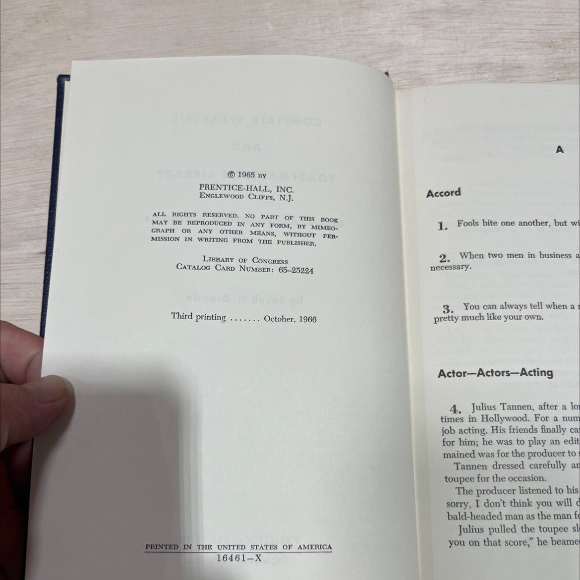 business and professional pointmakers book, by Jacob M. Braude, 1966 Hardcover image 3