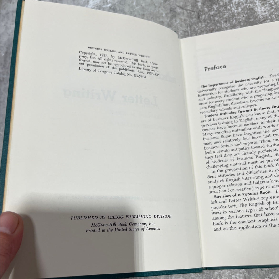 business english and letter writing book, by hubert a. hagar, marie m. stewart, e. lillian hutchinson, 1958 Hardcover image 3