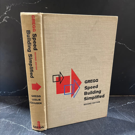 gregg speed building simplified, second edition book, by john r. gregg, louis a. leslie, charles e. zoubek, 1957 image 1