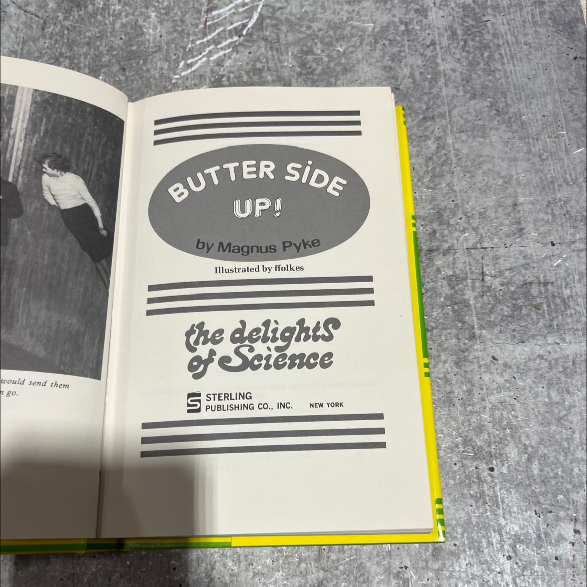 butter side up! book, by Magnus Pyke, 1977 Hardcover image 2