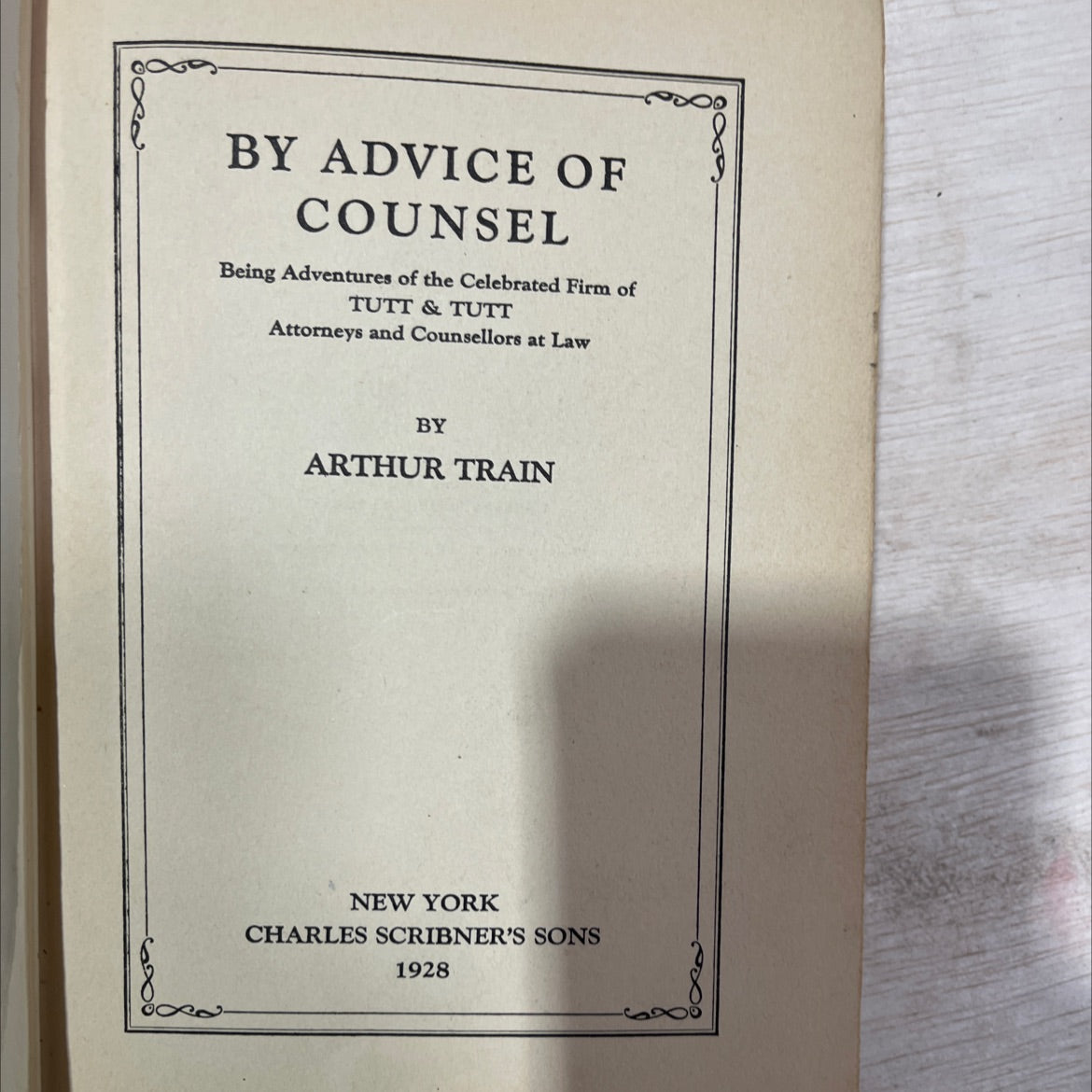 by advice of counsel being adventures of the celebrated firm of tutt & tutt attorneys and counsellors at law book, by image 2