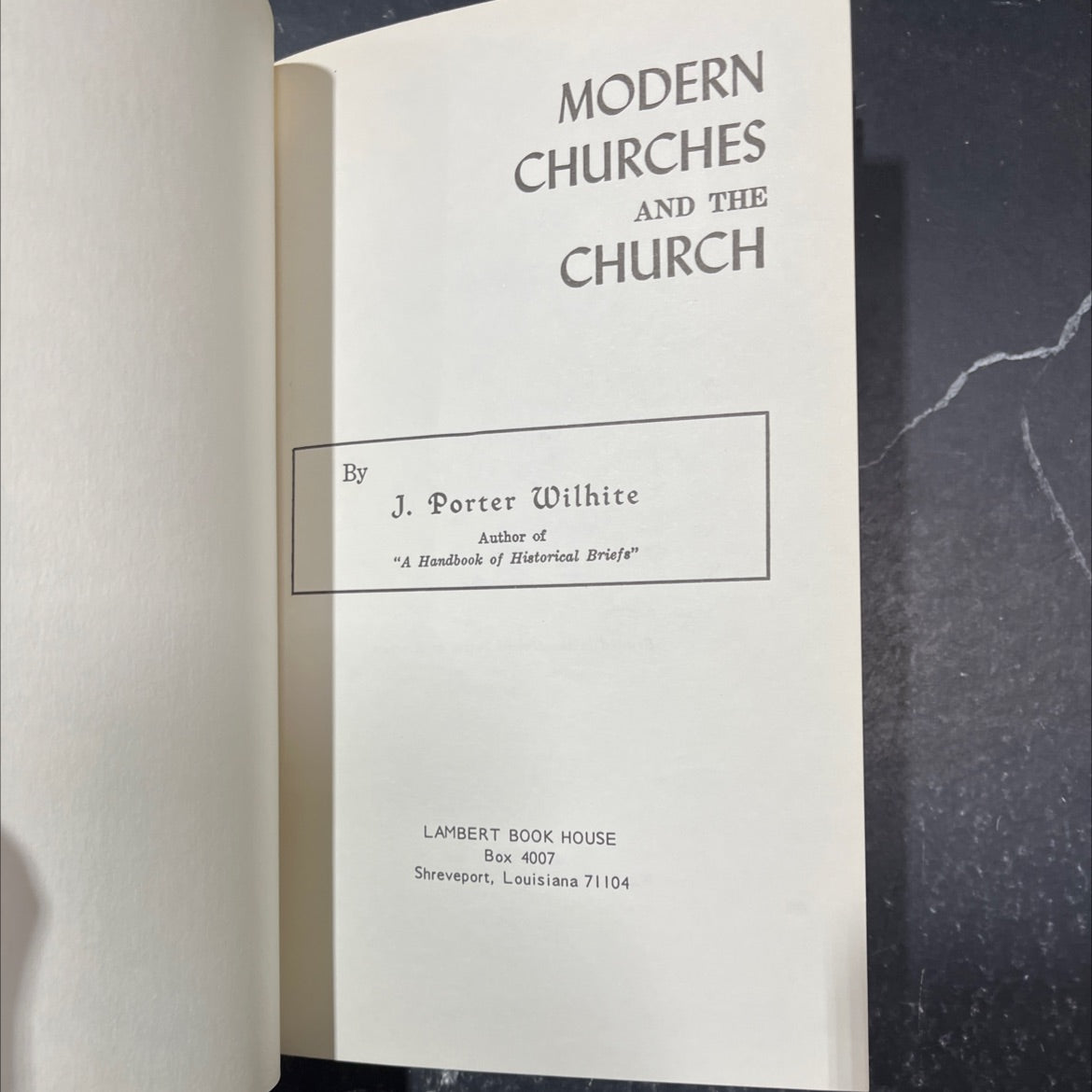 by modern churches and the church book, by J. Porter Wilhite, 1956 Hardcover image 2