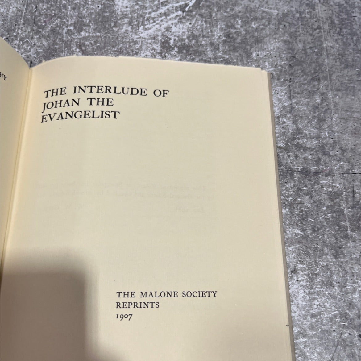 by the interlude of johan the evangelist book, by unknown, 1963 Hardcover image 2