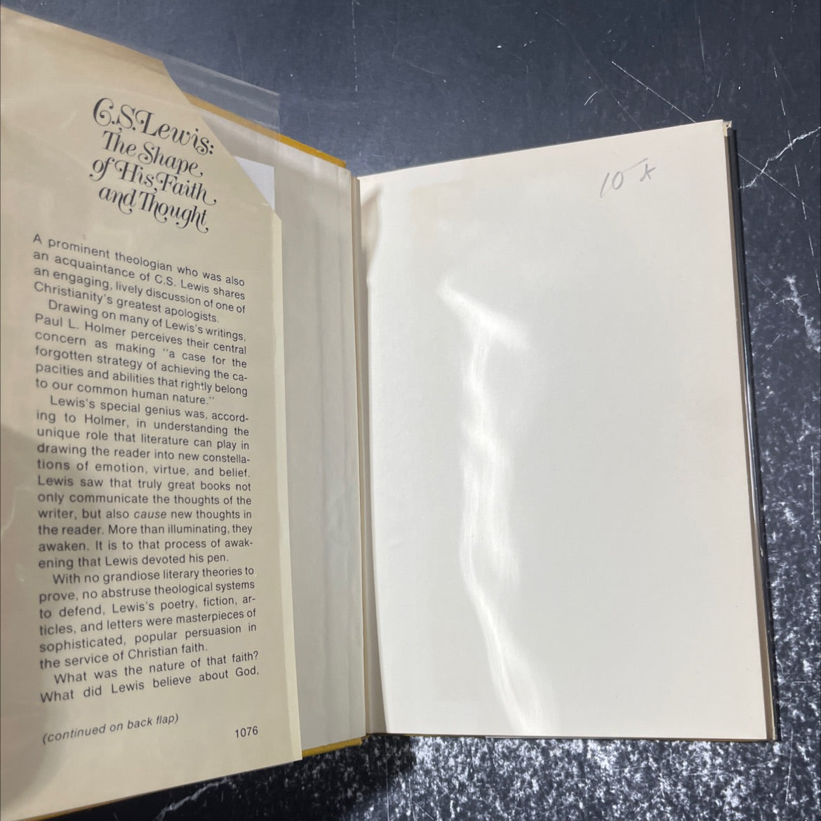 c. s. lewis: the shape of his faith and thought book, by Paul L. Holmer, 1976 Hardcover image 4