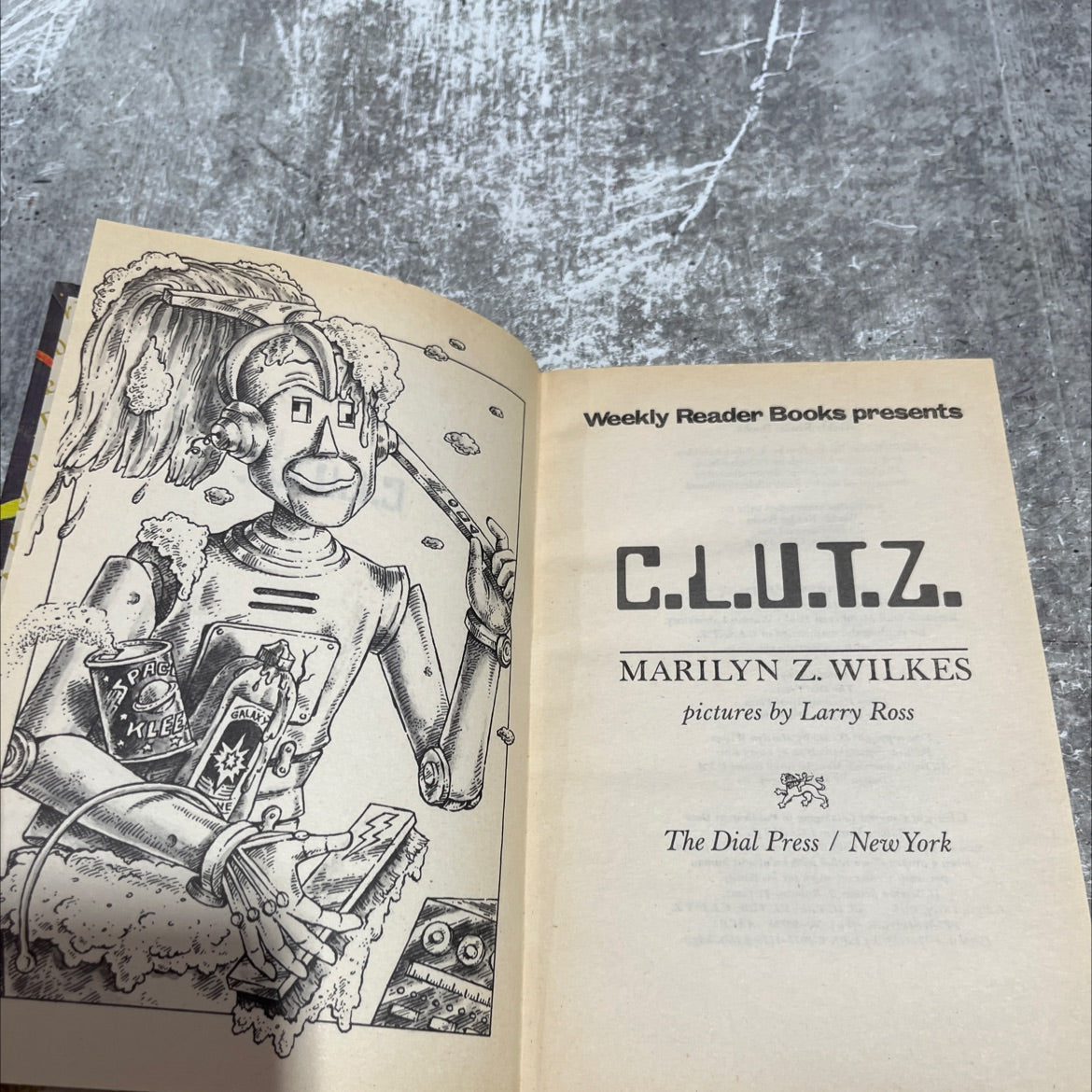 c.l.u.t.z. book, by marilyn z. wilkes, 1982 Hardcover image 2