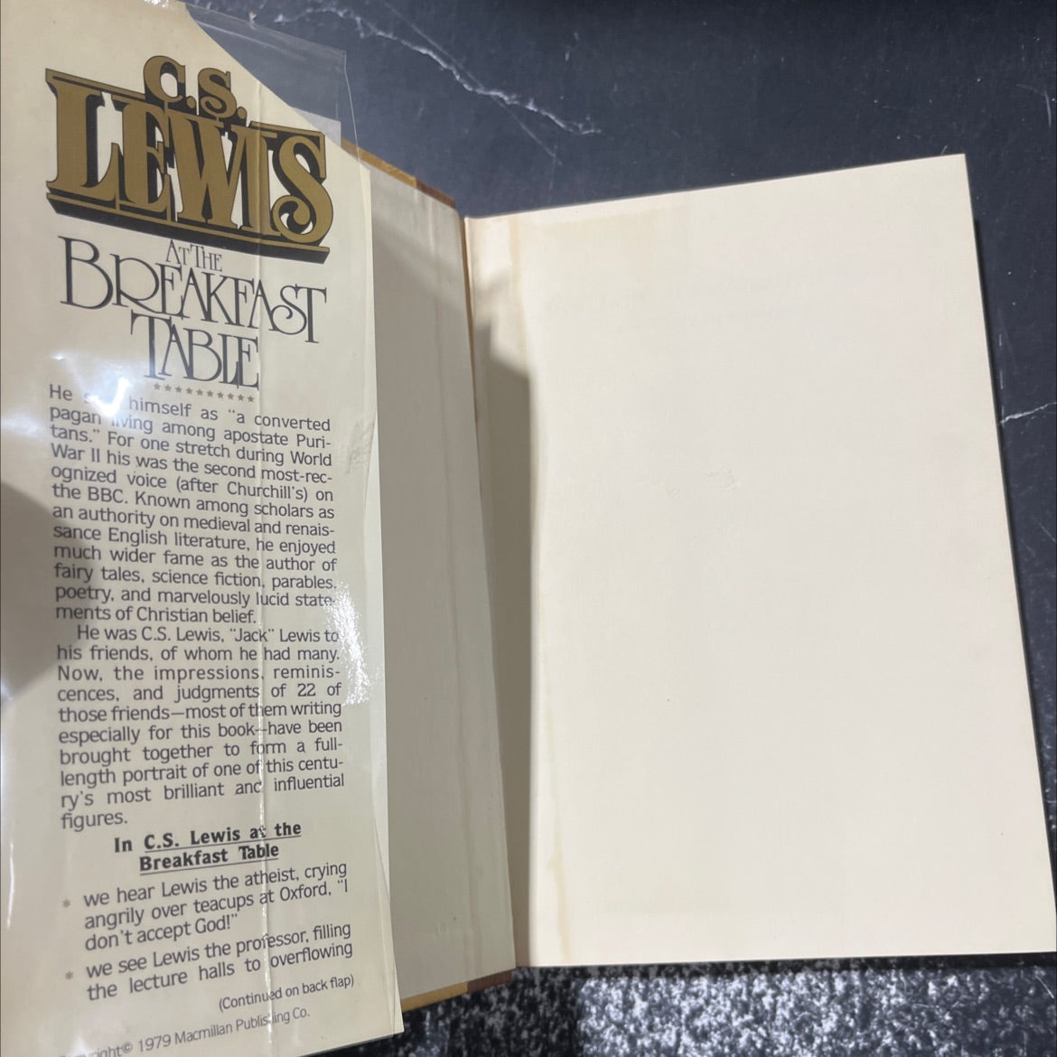 c.s. lewis at the breakfast table and other reminiscences book, by c.s. lewis, 1979 Hardcover image 4