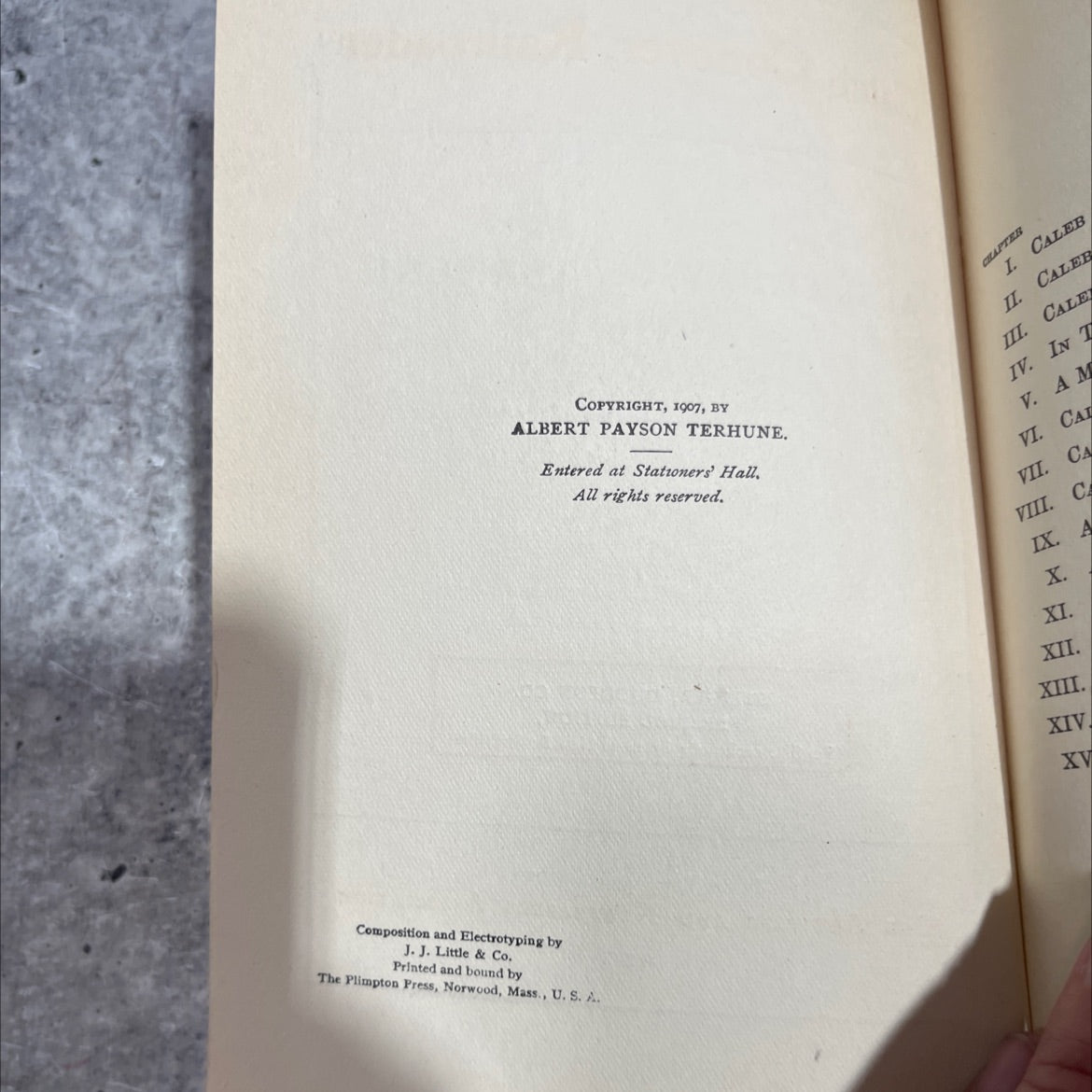 caleb conover, railroader book, by albert payson terhune, 1907 Hardcover image 3