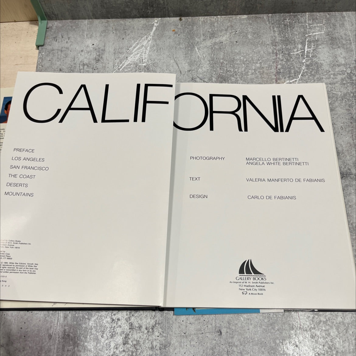california book, by marcello bertinetti, angela white bertinetti, valeria manferto de fabianis, carlo de fabianis, 1985 image 2