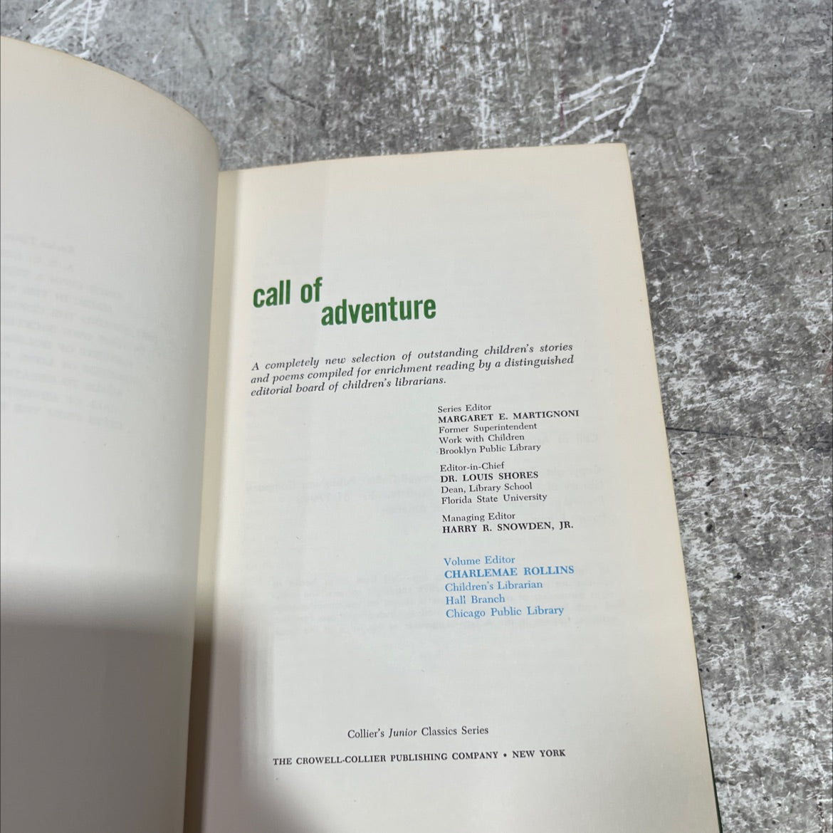 call of adventure book, by unknown, 1962 Hardcover image 2