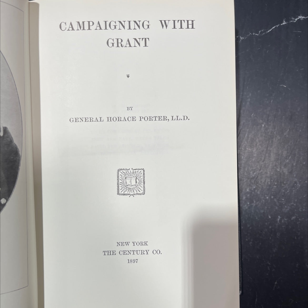 campaigning with grant book, by general horace porter, 1985 Leather image 2