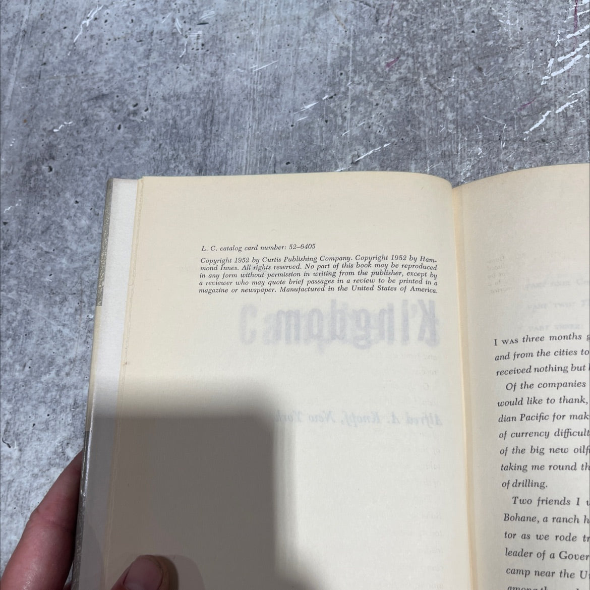 campbell's kingdom book, by hammond innes, 1952 Hardcover image 3