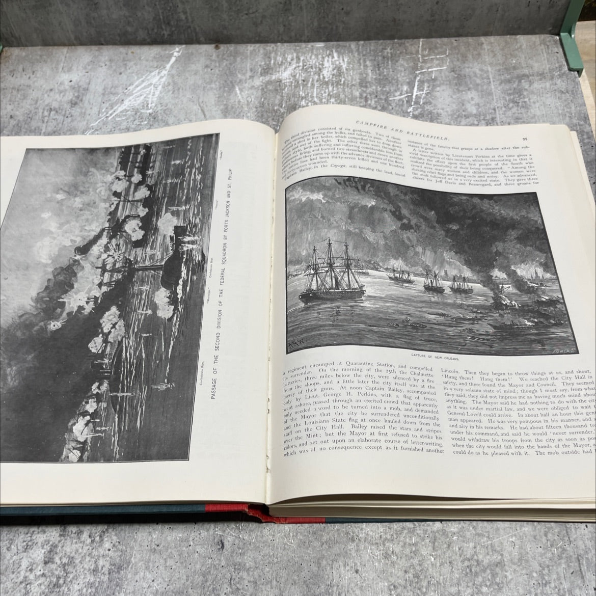 campfires and battlefields a pictorial narrative of the civil war book, by rossiter johnson, 1967 Hardcover image 4