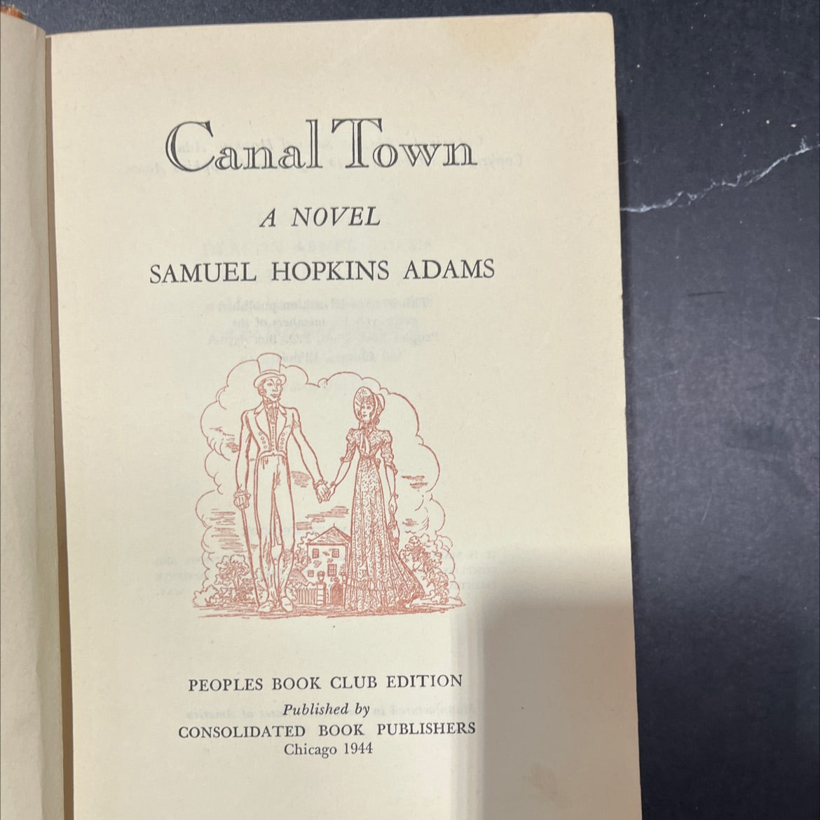 canal town book, by samuel hopkins adams, 1944 Hardcover image 2