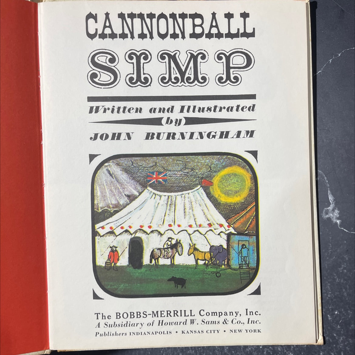 cannonball simp book, by john burningham, 1966 Hardcover image 2
