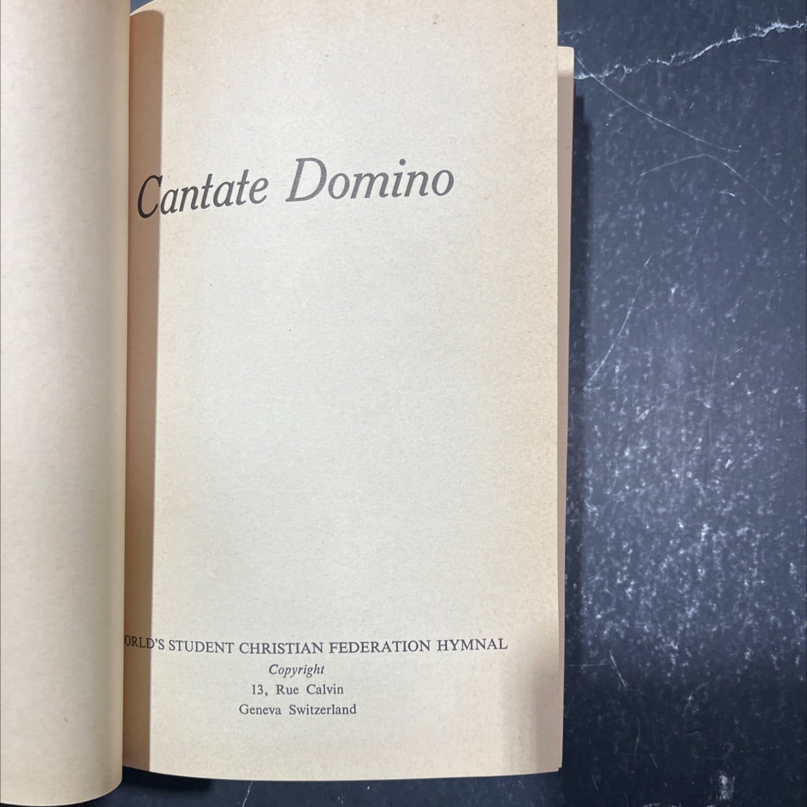 cantate domino book, by unknown, 1960 Hardcover image 2