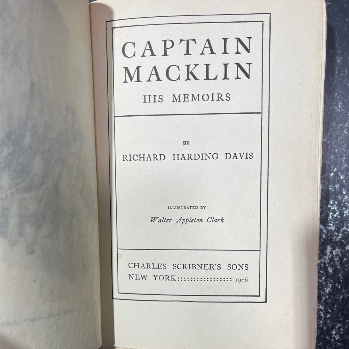 captain macklin his memoirs book, by richard harding davis, 1906 Hardcover image 2