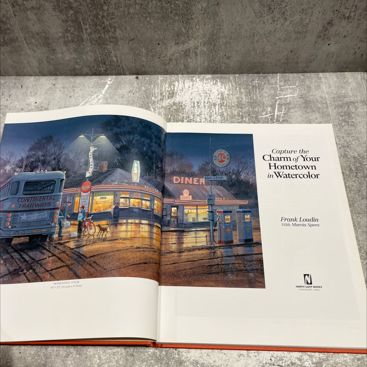 capture the charm of your hometown in watercolor book, by Frank Loudin, 1998 Hardcover image 2