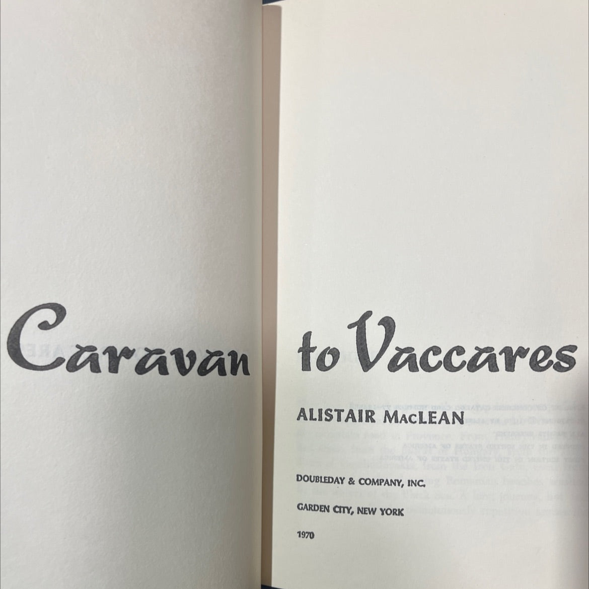 caravan to vaccares book, by alistair maclean, 1970 Hardcover image 2
