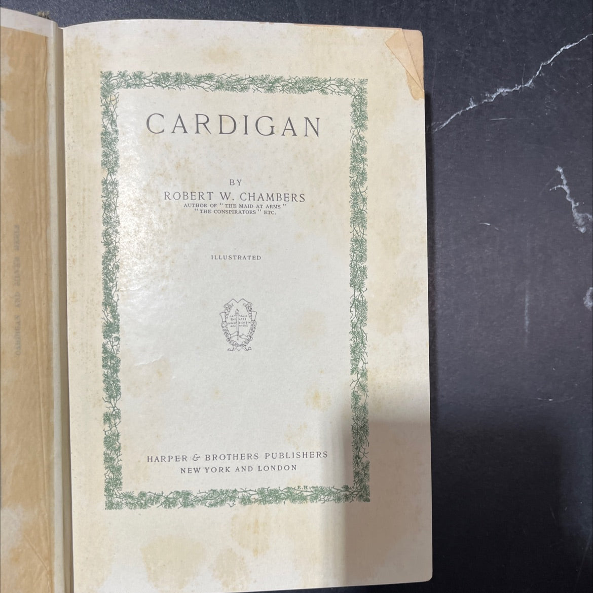 cardigan book, by robert w. chambers, 1901 Hardcover image 2