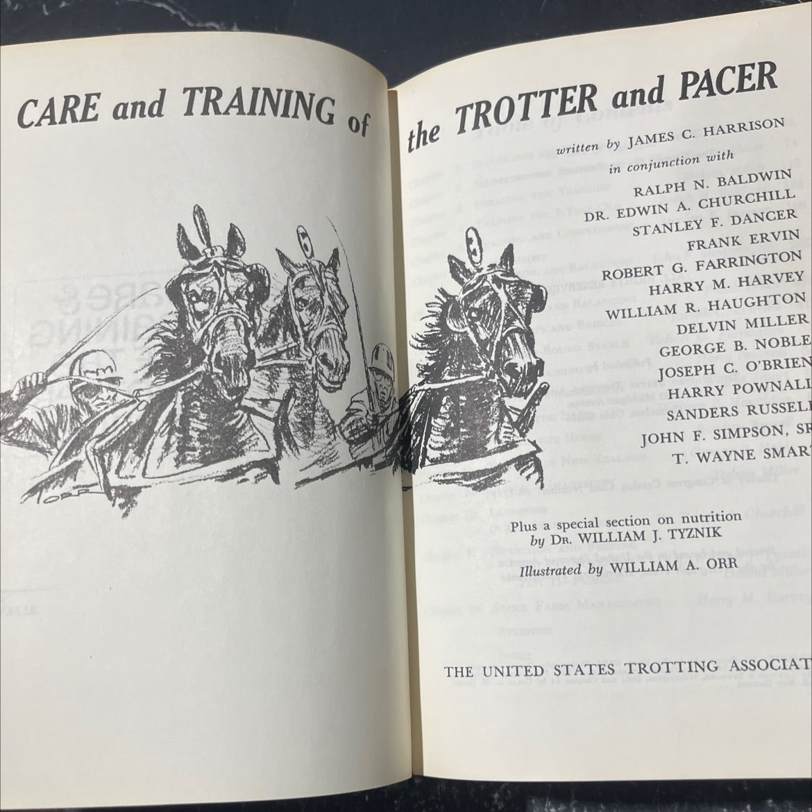 care and training of the trotter and pacer book, by james c. harrison, 1968 Hardcover image 2