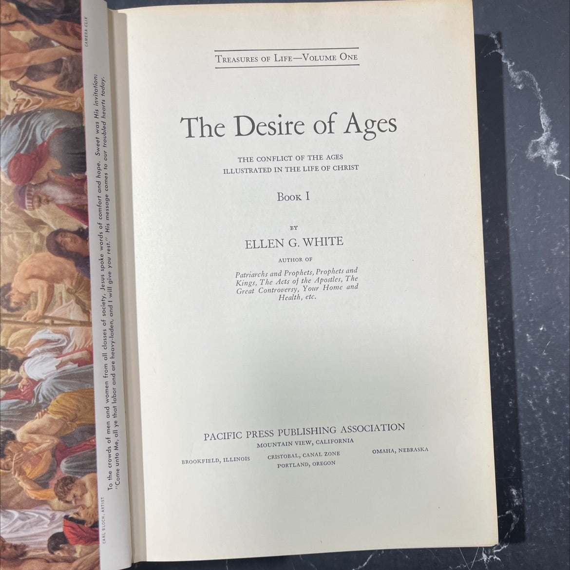 carl bloch, artist book, by ellen g. white, 1940 Hardcover image 2