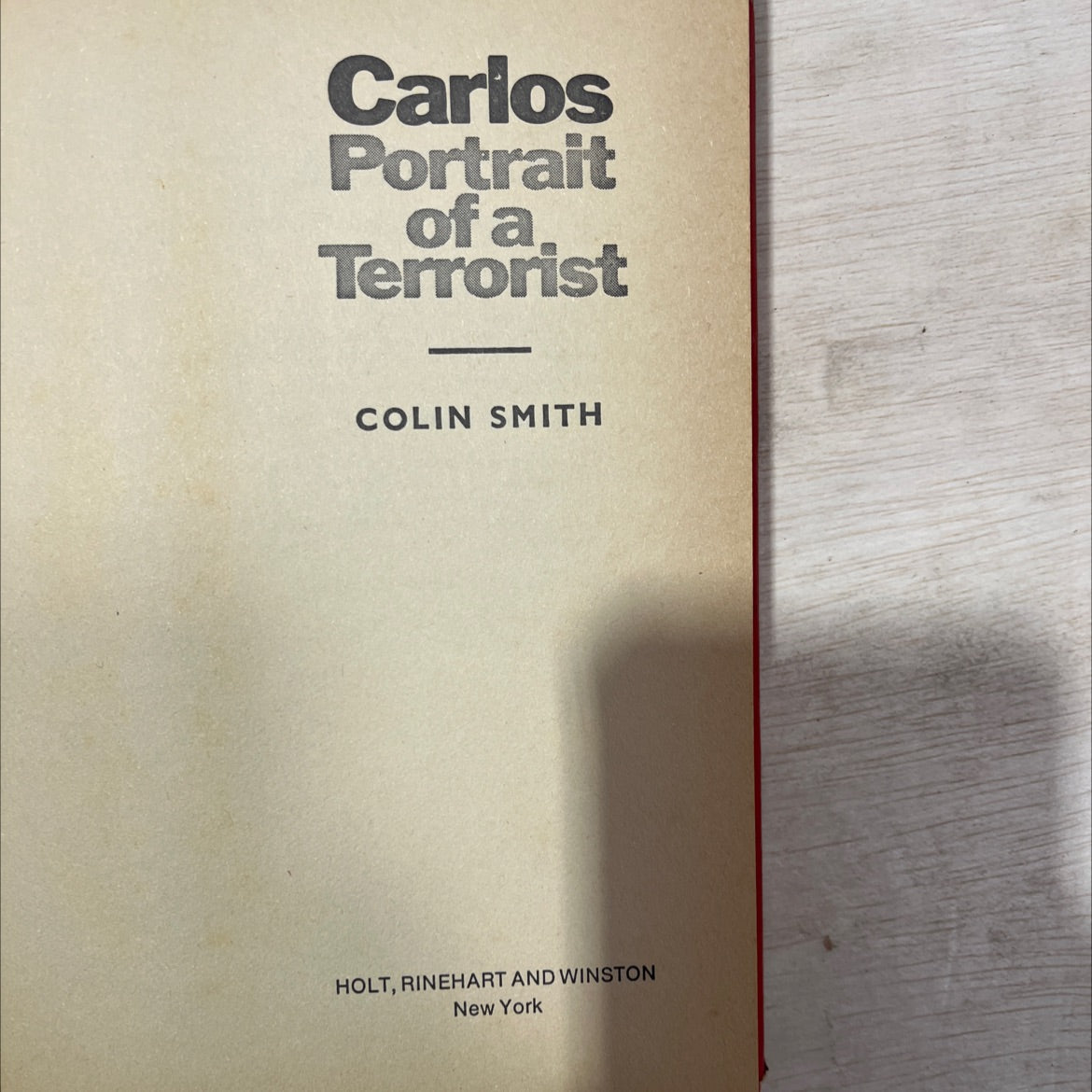 carlos: portrait of a terrorist book, by colin smith, 1977 Hardcover, First Edition, Rare, Vintage image 2