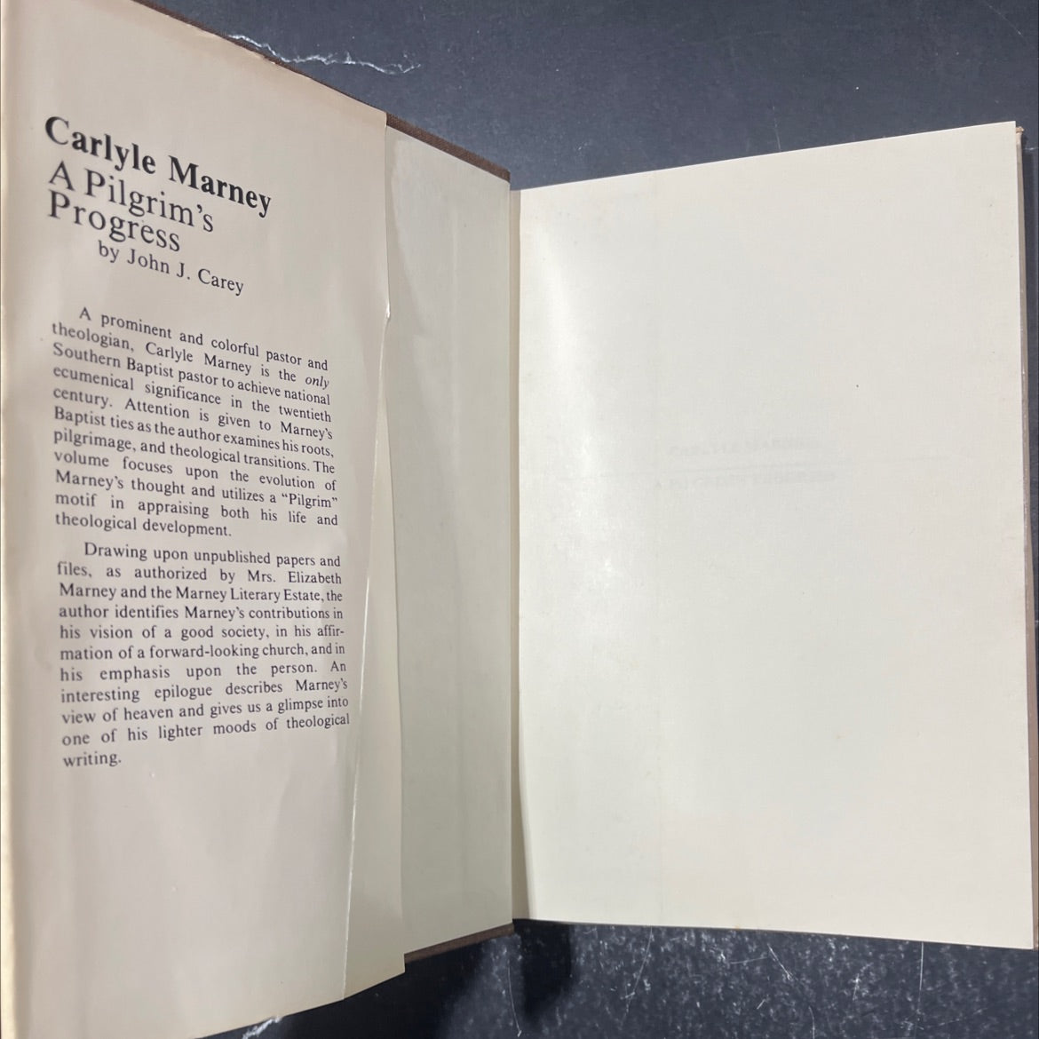 carlyle marney: a pilgrim's progress book, by john j. carey, 1980 Hardcover image 4
