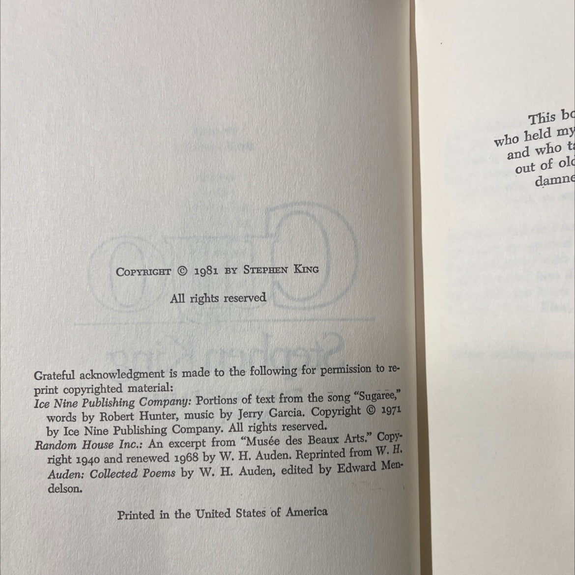 carrie book, by stephen king, 1981 Hardcover image 3