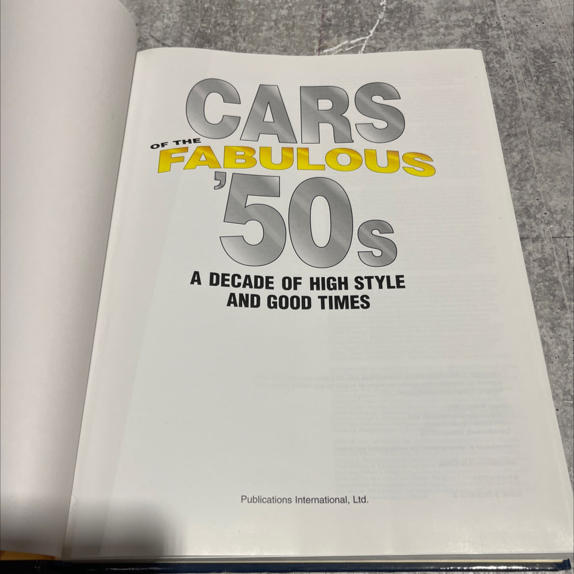 cars of the fabulous 5 50s a decade of high style and good times book, by editors, 2002 Hardcover image 2