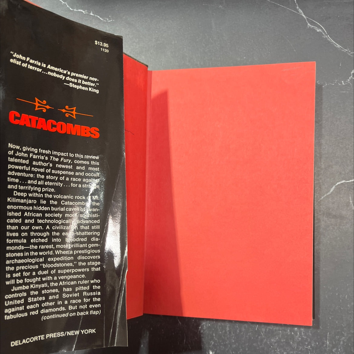 catacombs book, by john farris, 1981 Hardcover image 4