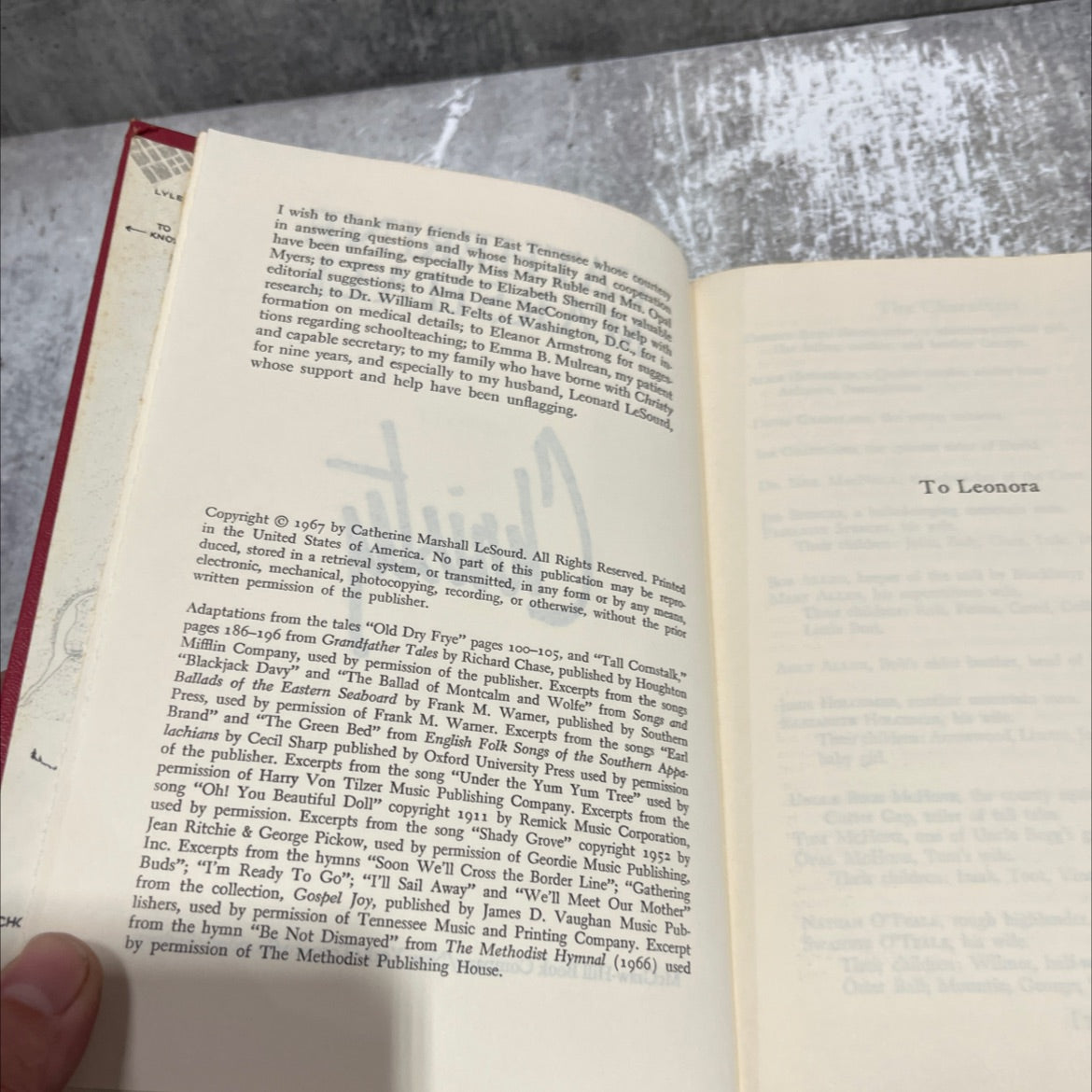 catherine marshall book, by catherine marshall lesourd, 1967 Hardcover image 3