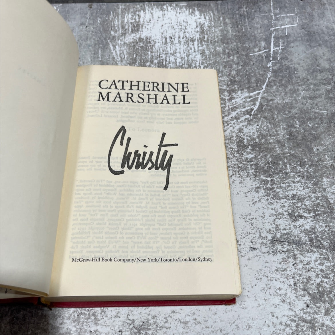 catherine marshall book, by catherine marshall lesourd, 1967 Hardcover image 2
