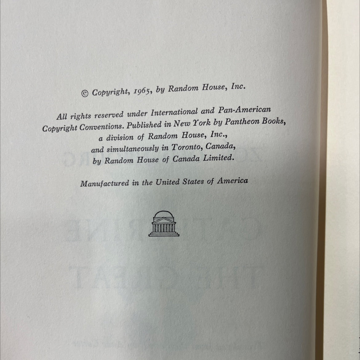 catherine the great book, by zoé oldenbourg, 1965 Hardcover image 3