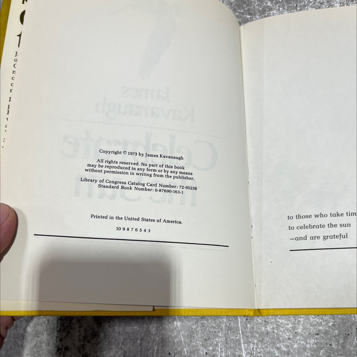 celebrate the sun book, by James Kavanaugh, 1973 Hardcover image 3