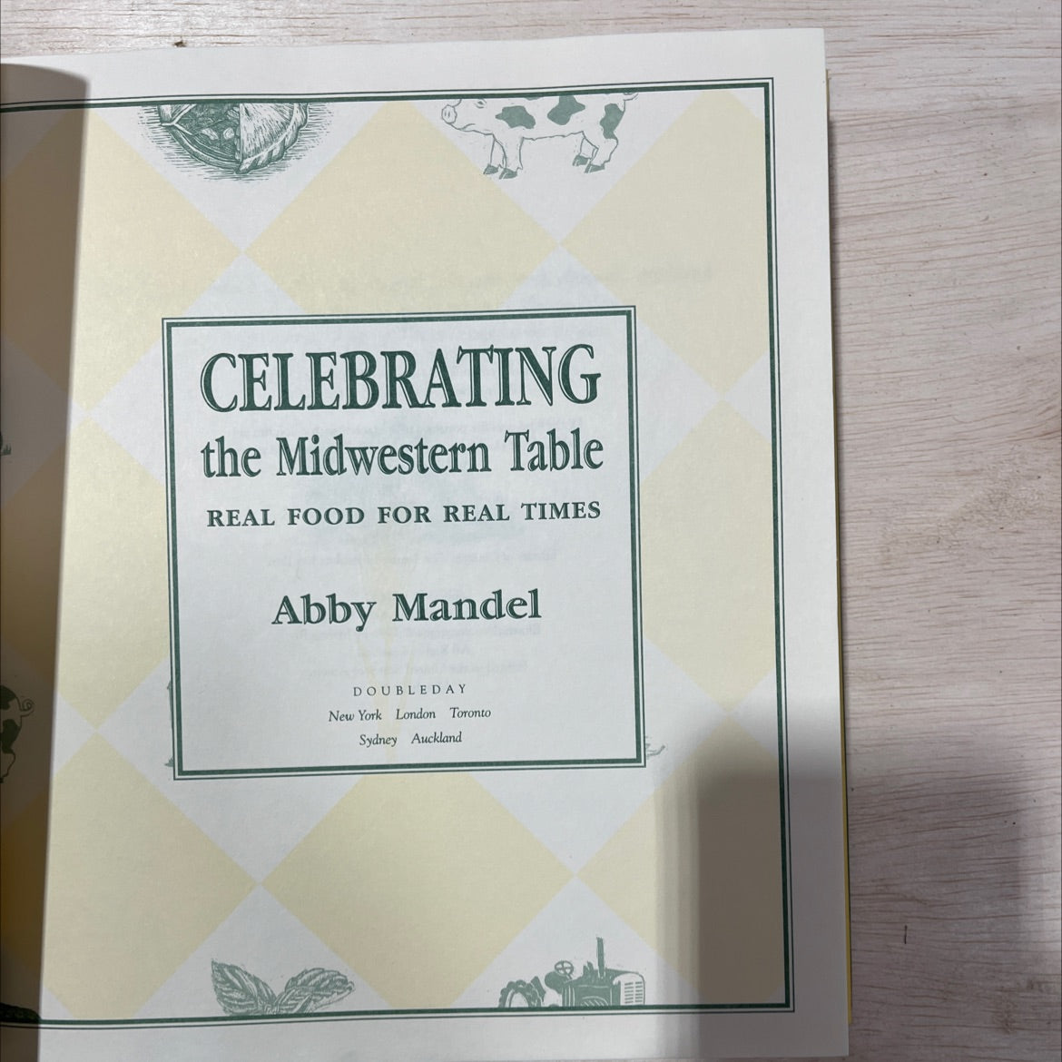 celebrating the midwestern table real food for real times book, by Abby Mandel, 1996 Hardcover image 2