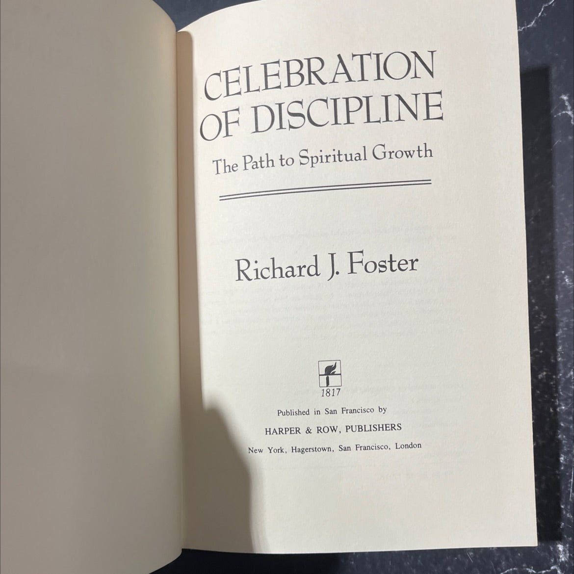 celebration of discipline the path to spiritual growth book, by Richard J. Foster, 1978 Hardcover image 2