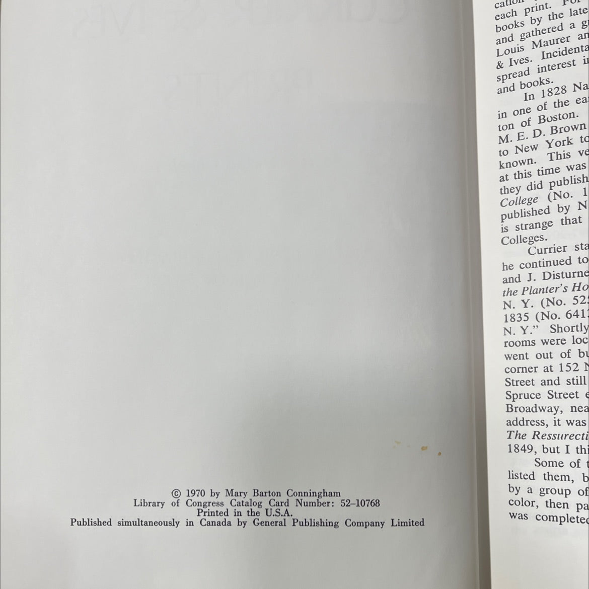 cenery. currier & ives prints an illustrated check list book, by frederic a. conningham, 1970 Hardcover image 3