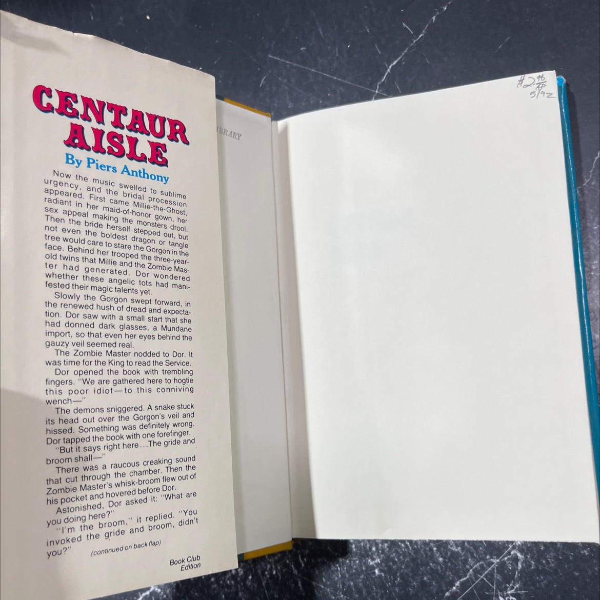 centaur aisle book, by Piers Anthony, 1981 Hardcover image 4