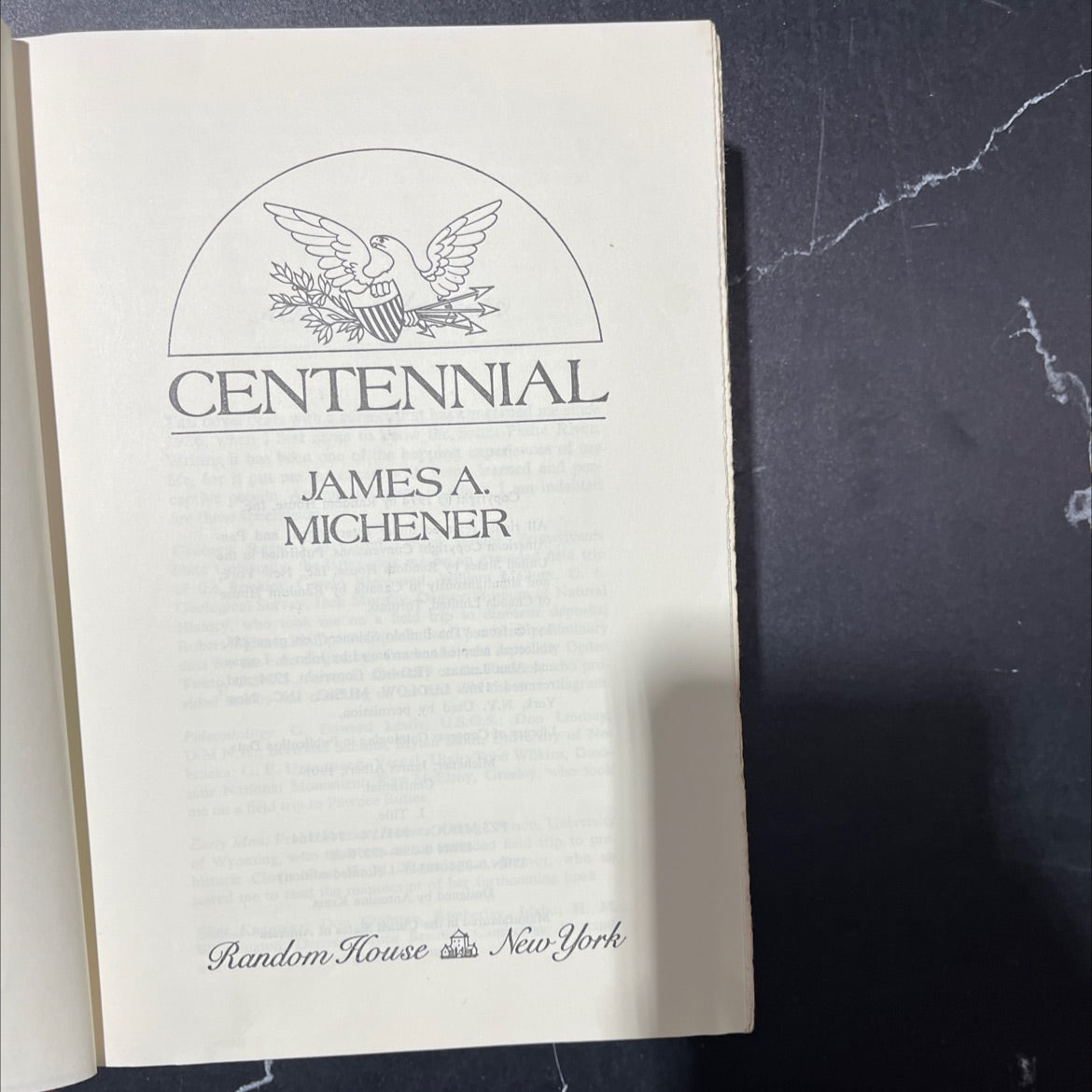centennial book, by james a. michener, 1974 Hardcover image 2