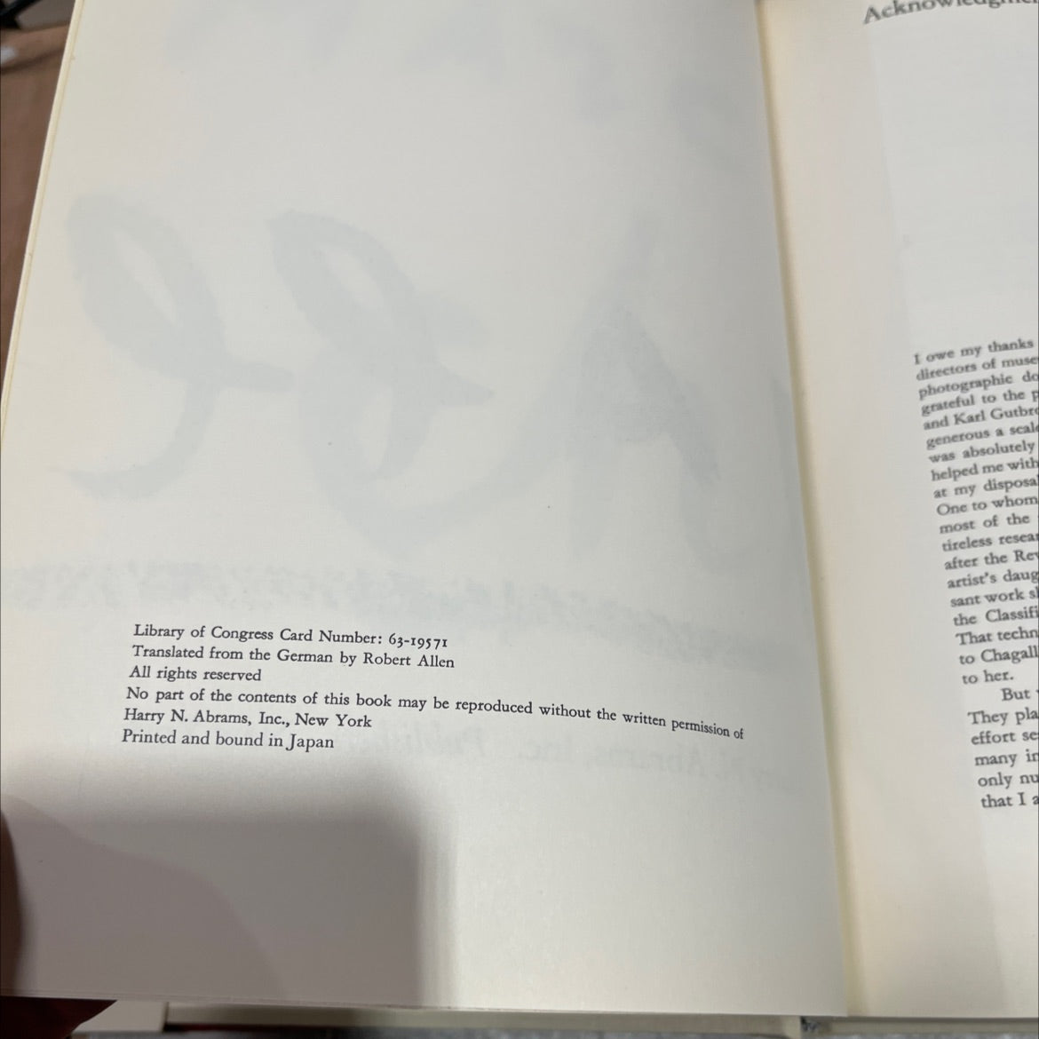 chagall book, by Franz Meyer, 1963 Hardcover image 3