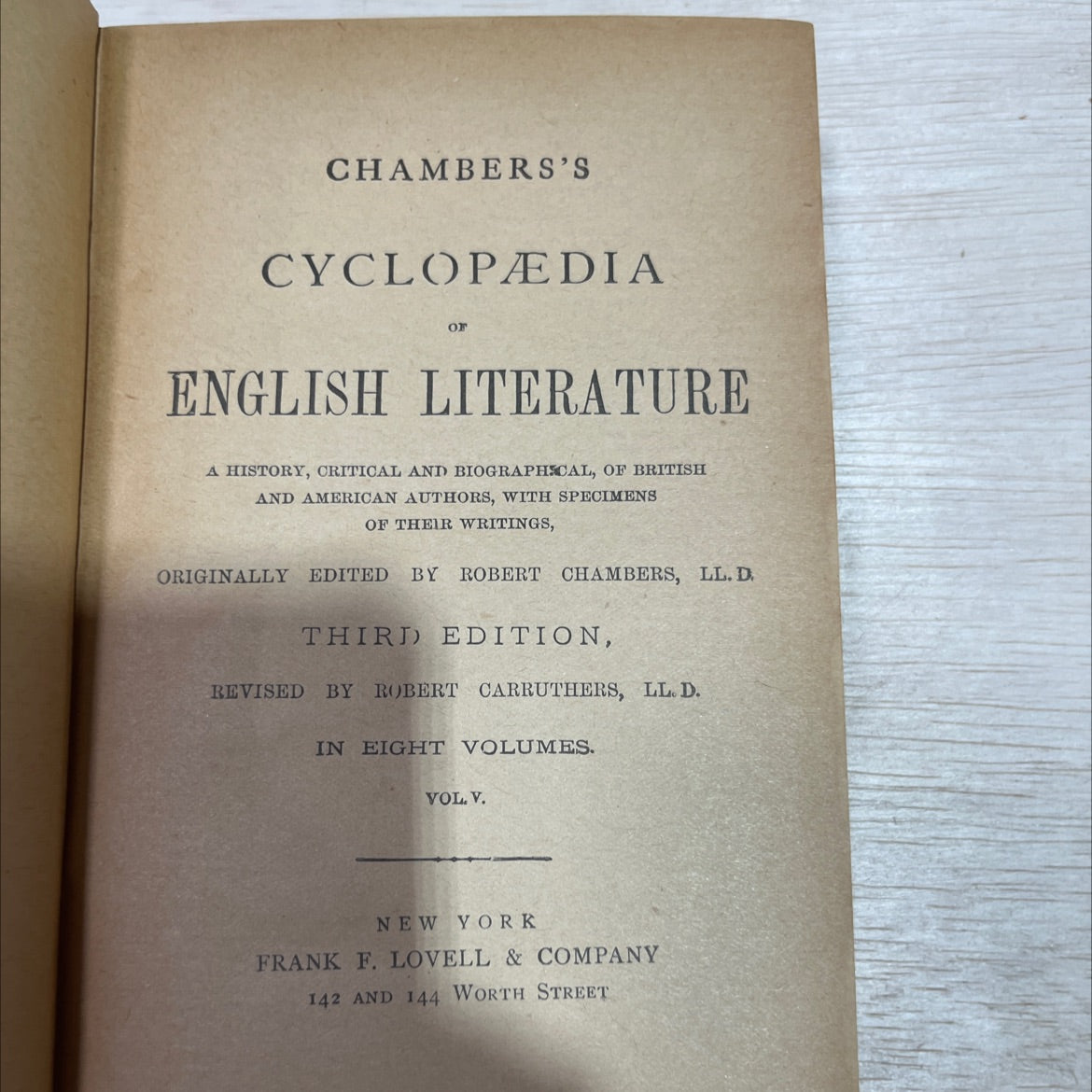 chambers's cyclopædia of english literature book, by robert chambers, ll. d., 1970 Hardcover image 2