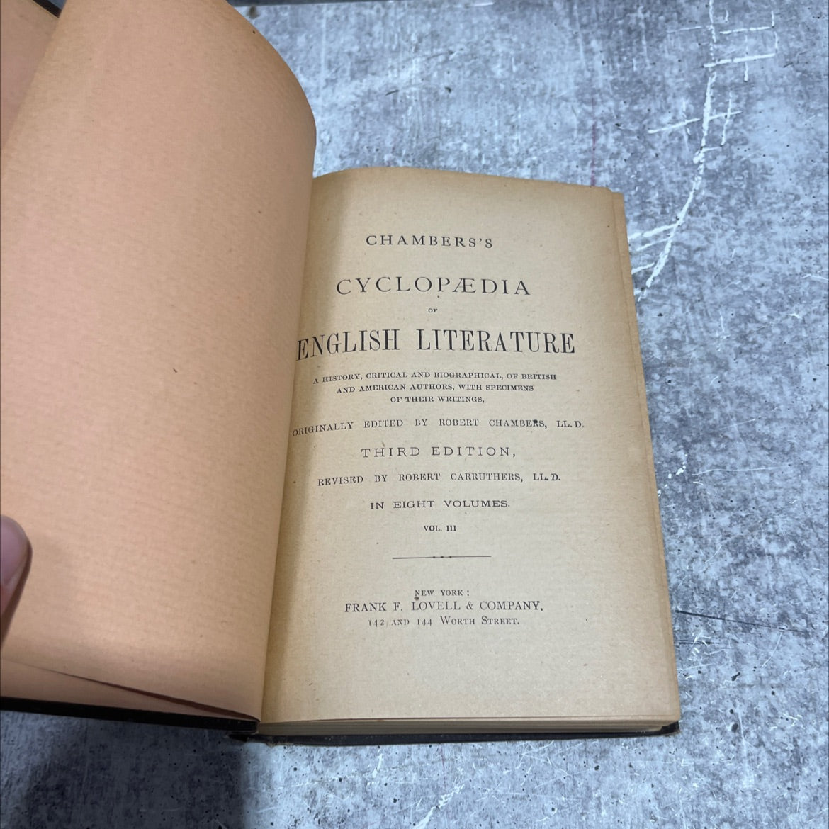 chambers's cyclopedia of english literature book, by robert chambers, ll. d., 1970 Hardcover image 2
