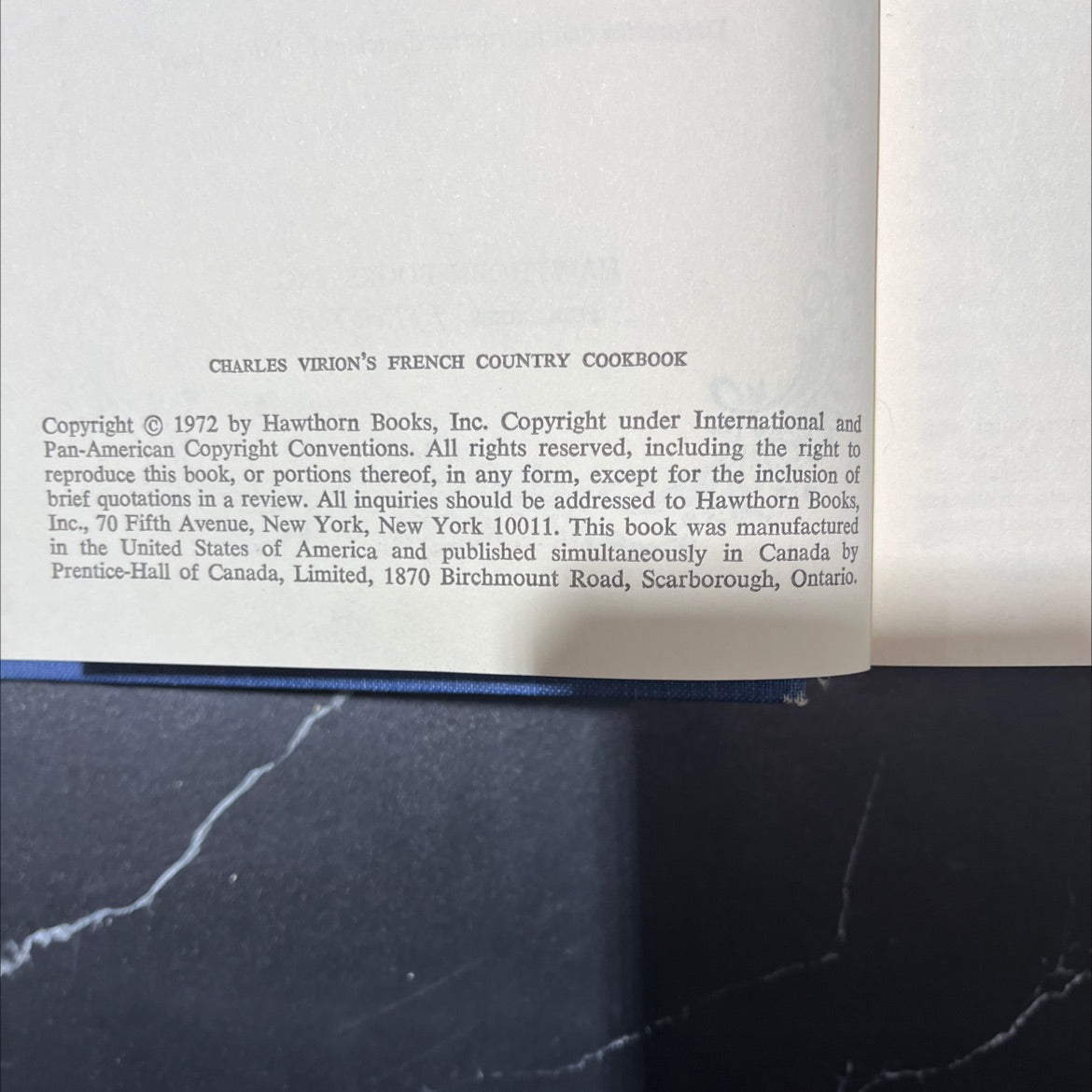 charles virion's french country cookbook book, by Charles Virion, 1972 Hardcover image 3