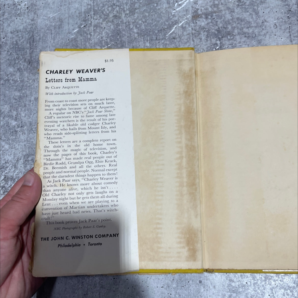 charley weaver's letters from mamma book, by cliff arquette, 1959 Hardcover image 4